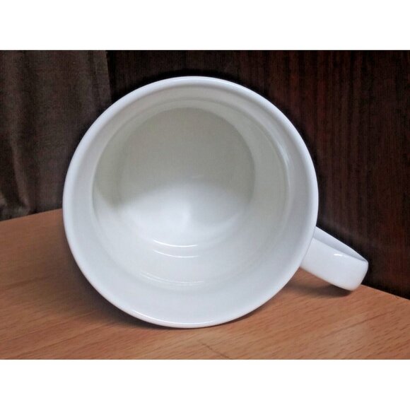 NWOT Sleigh Bell Bistro Coffee Mug Merry Christmas 16 fl oz Ceramic Cream Red - Picture 5 of 7